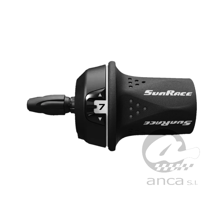 MANDO CAMBIO GIRATORIO SUNRACE TSM21 7V NEGRO